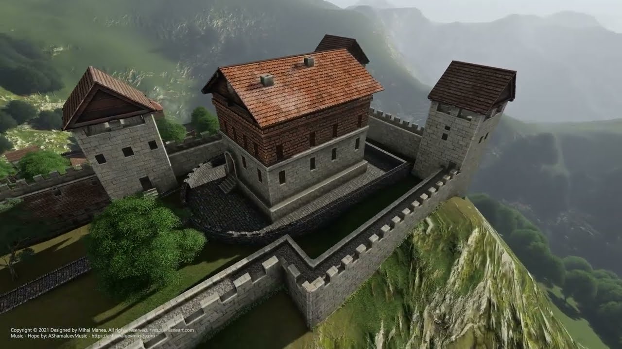 Piatra Rosie Fortress 100BC - Dacia (Romania) - 3D Reconstruction. #istorie #dacii #geții #ancient