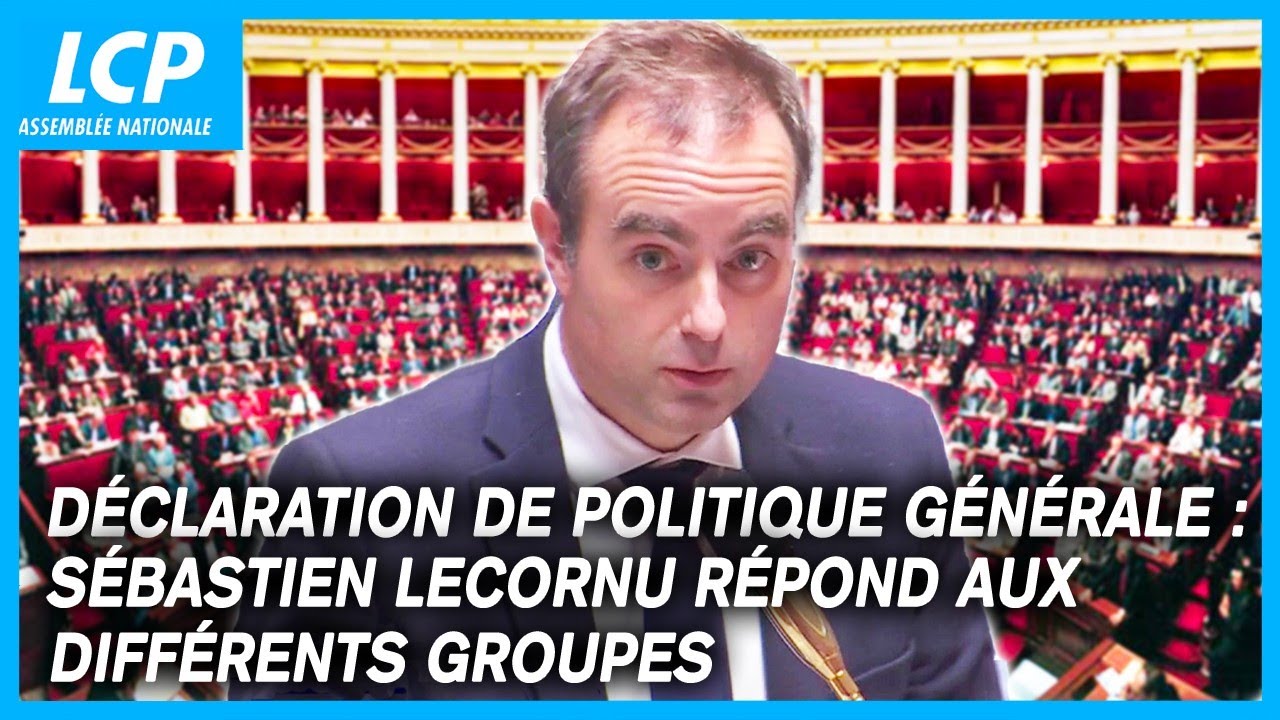 D&eacute;claration de politique g&eacute;n&eacute;rale : S&eacute;bastien Lecornu r&eacute;pond aux diff&eacute;rents groupes politiques