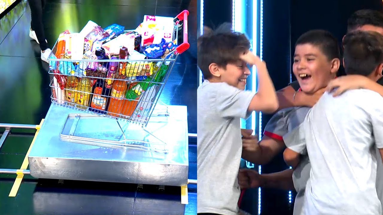 ¡Los pibes embocaron el chango y se llevaron un montón de premios!