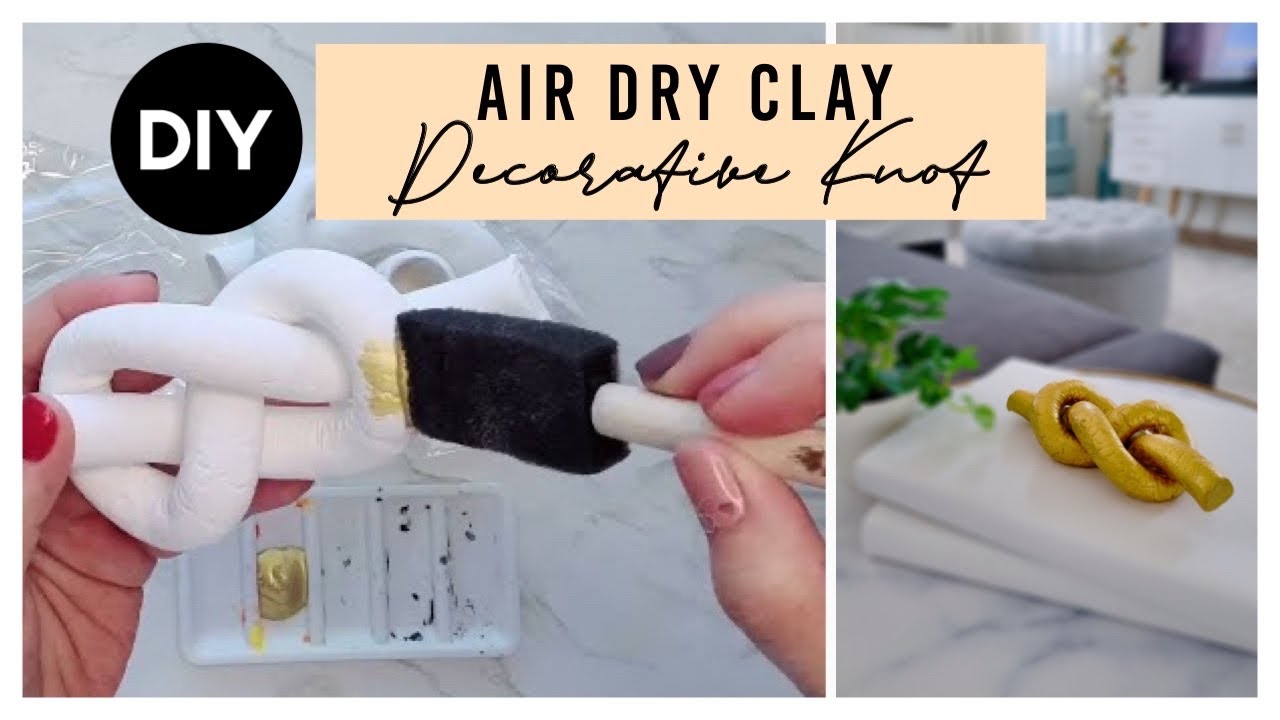 EASY AIR DRY CLAY DECORATIVE KNOT PROJECTS | AESTHETIC HOME DECOR