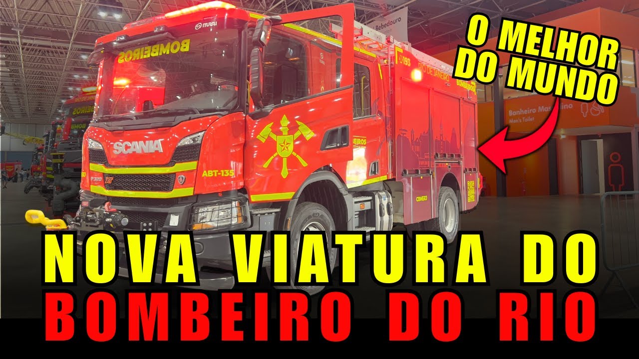 A NOVA VIATURA DO BOMBEIRO VEIO DA ESPANHA - A MELHOR DO MUNDO