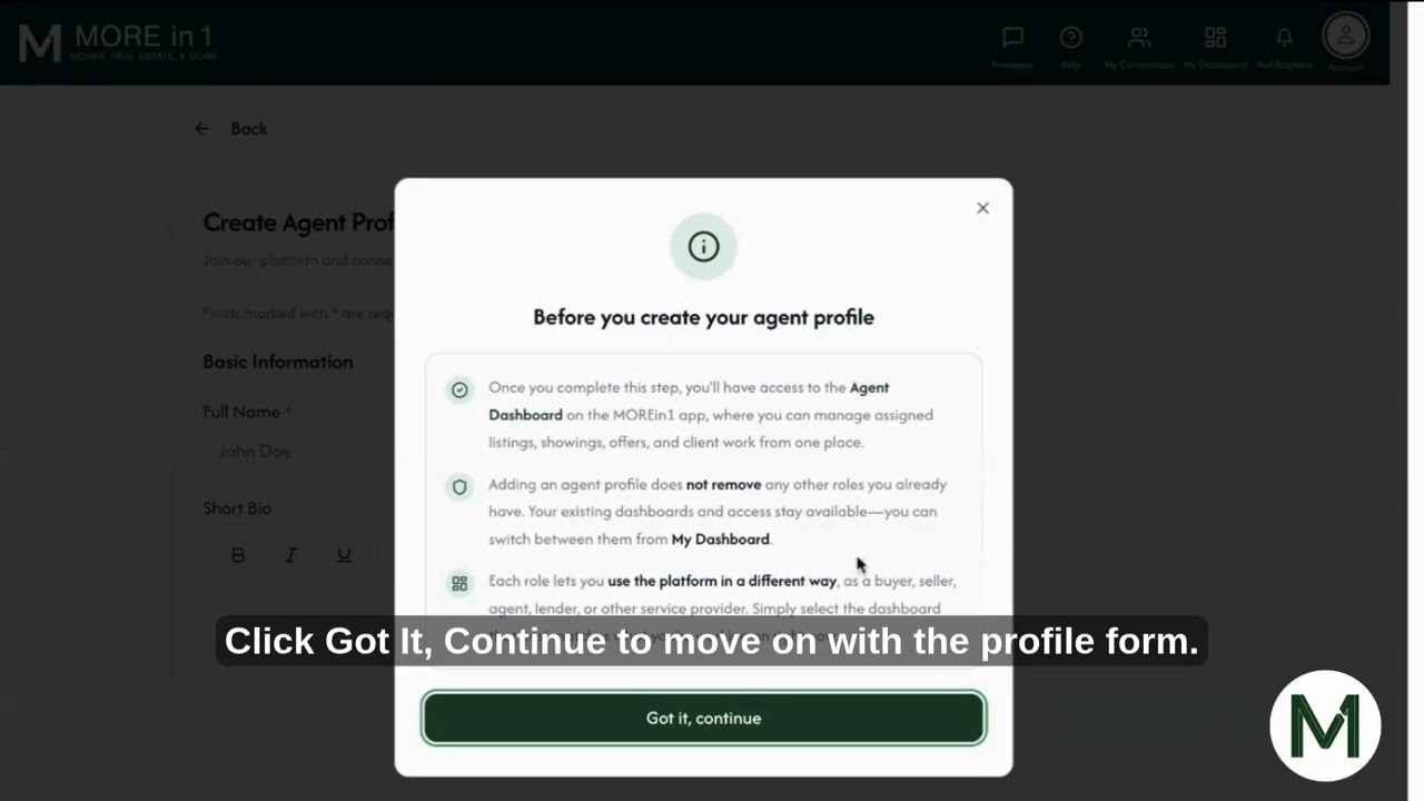 How to Create a Real Estate Agent Profile
