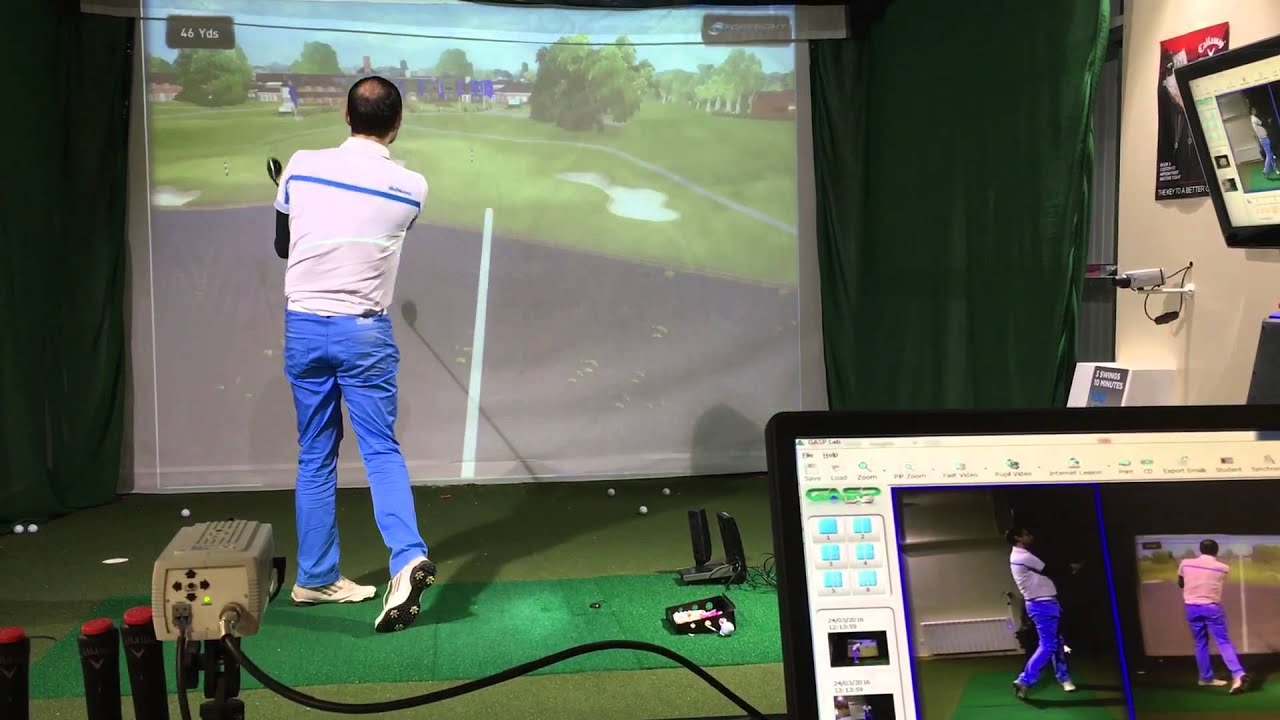 The cave at Honiton GC with coach Lockey