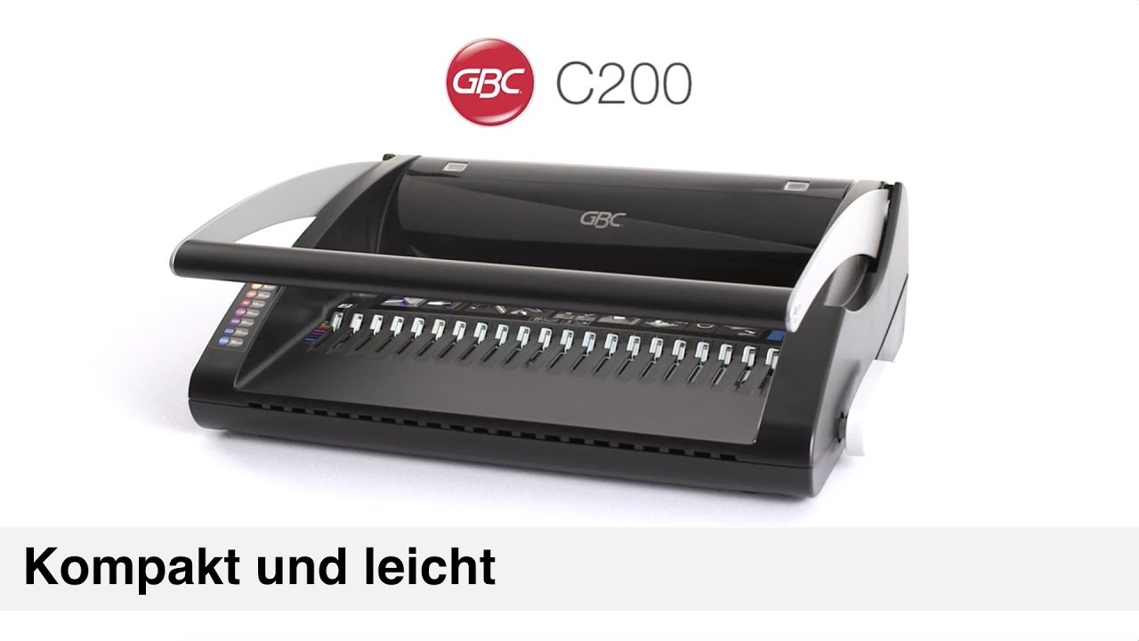 Einfache Bedienung - Bindegerät GBC CombBind