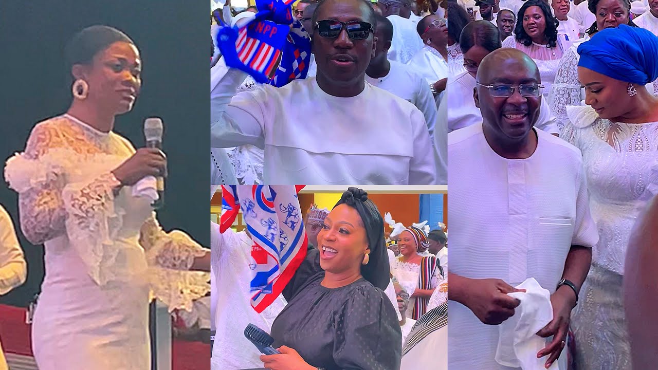 Diana Asamoah Delivers Electrifying Performance, Gets Crowd Dancing at NPP National Thanksgiving.
