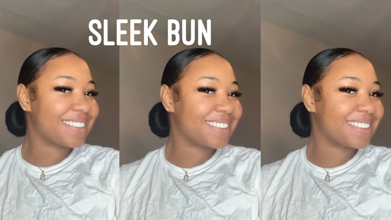 SLEEK BUN WITH BRAID HAIR TUTORIAL