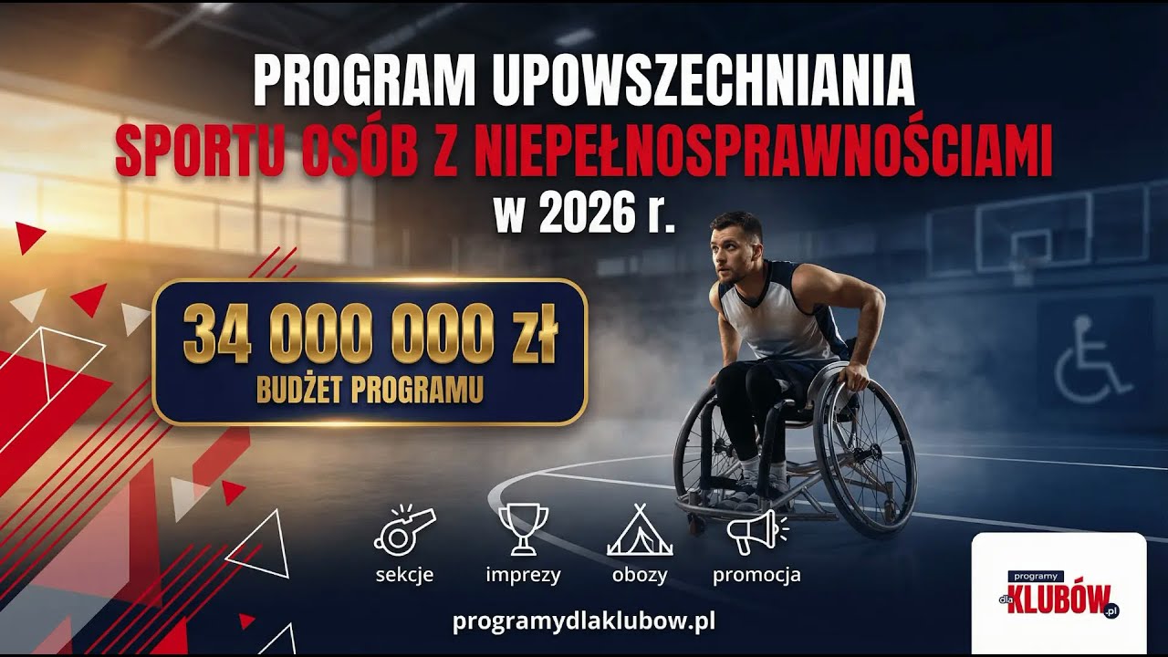 PUSON 2026: Jak Zdobyć 50 000 zł Dotacji na Sport Osób Niepełnosprawnych? [Poradnik]