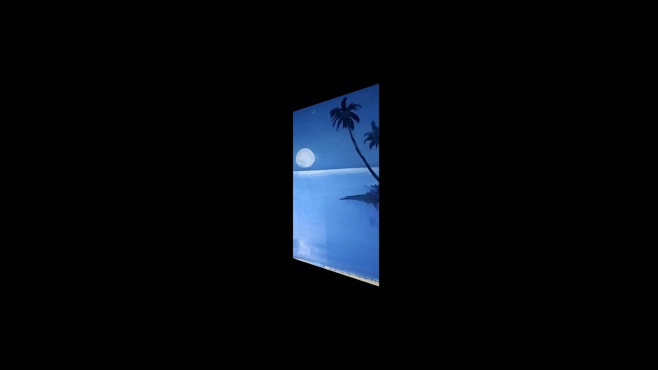 How to drawing moon light #easy #short #moonlight #Byzeet Art