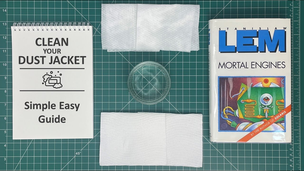 Cleaning a Dust Jacket - Short Guide