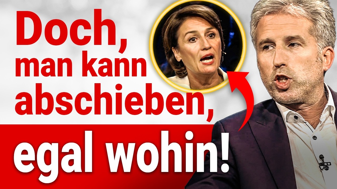 Maischberger: Palmer erklärt linkem Traumtänzer aktuelle Gesetzeslage!