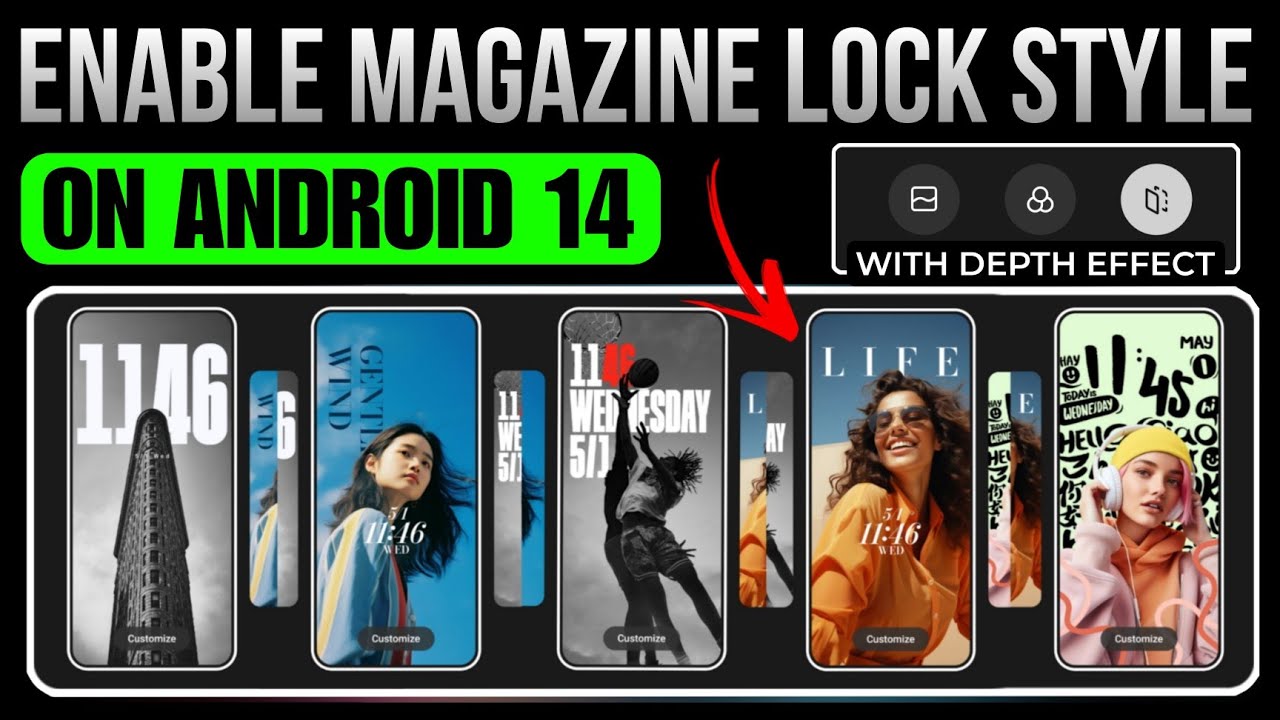 Enable Magazine Lock Style With Depth Effect On Any Android 14 HyperOS Device | Techtitive