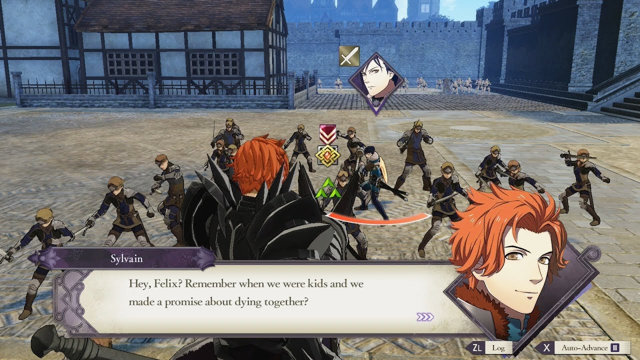 Fire Emblem: Three Houses - Sylvain Vs Felix Unique Dialogue At Arianrhod
