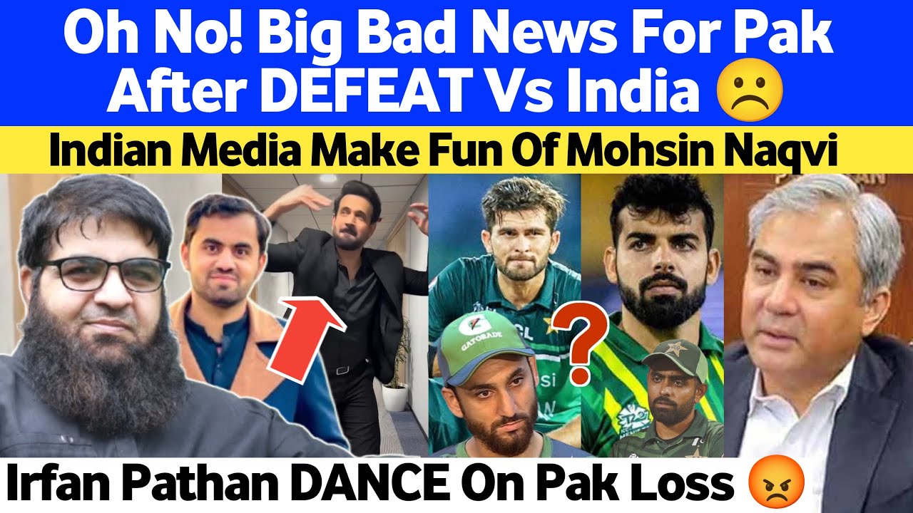 Oh No! Big Bad News For Pak After India Defeat | Indian Media Making Fun Of Mohsin Naqvi