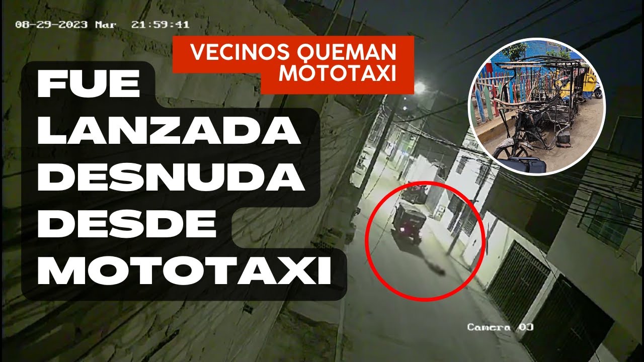 VECINOS AUXILIARON a adolescente que fue lanzada desnuda desde MOTOTAXI en marcha | PUENTE PIEDRA