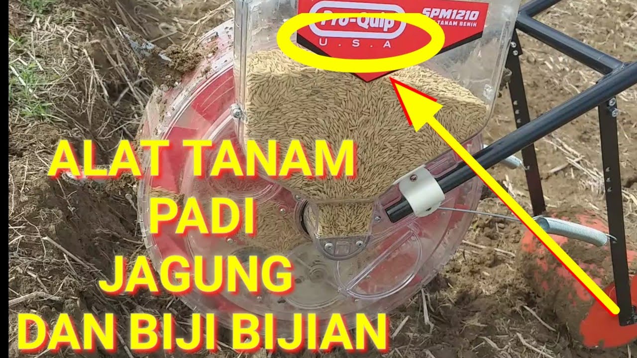 Alat tanam padi,alat tanam jagung alat tanam biji bijian tinggal dorong murah mudah praktis