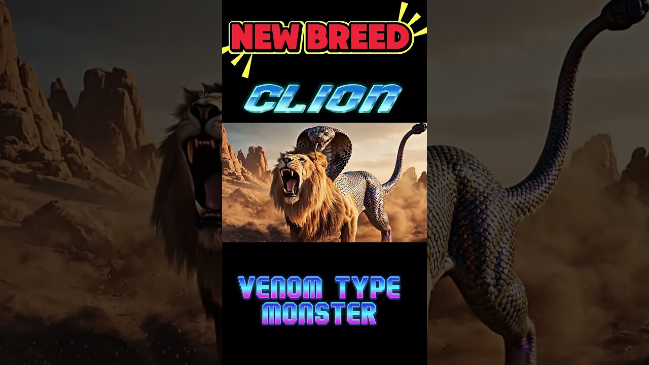 Lion + King Cobra = CLION ( VENOM TYPE MONSTER )