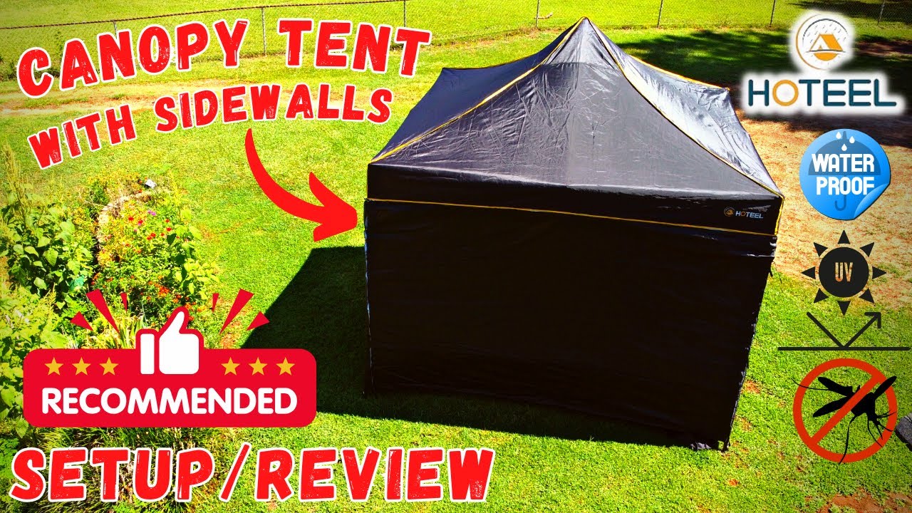 Pop Up Canopy with Sidewalls 10x10  - Setup/Review
