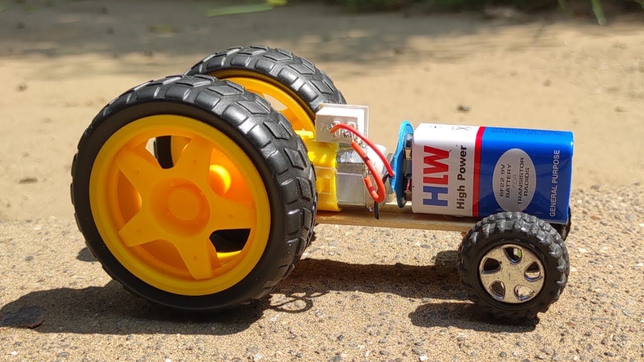 how to make a simple gear motor car at home using dc gear motor | 2020 gear motor car | toy car