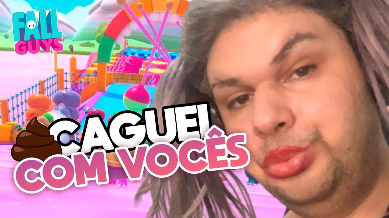 CAGUEI DE LIVE ABERTA, SEM QUERER 💩 | Fall Guys
