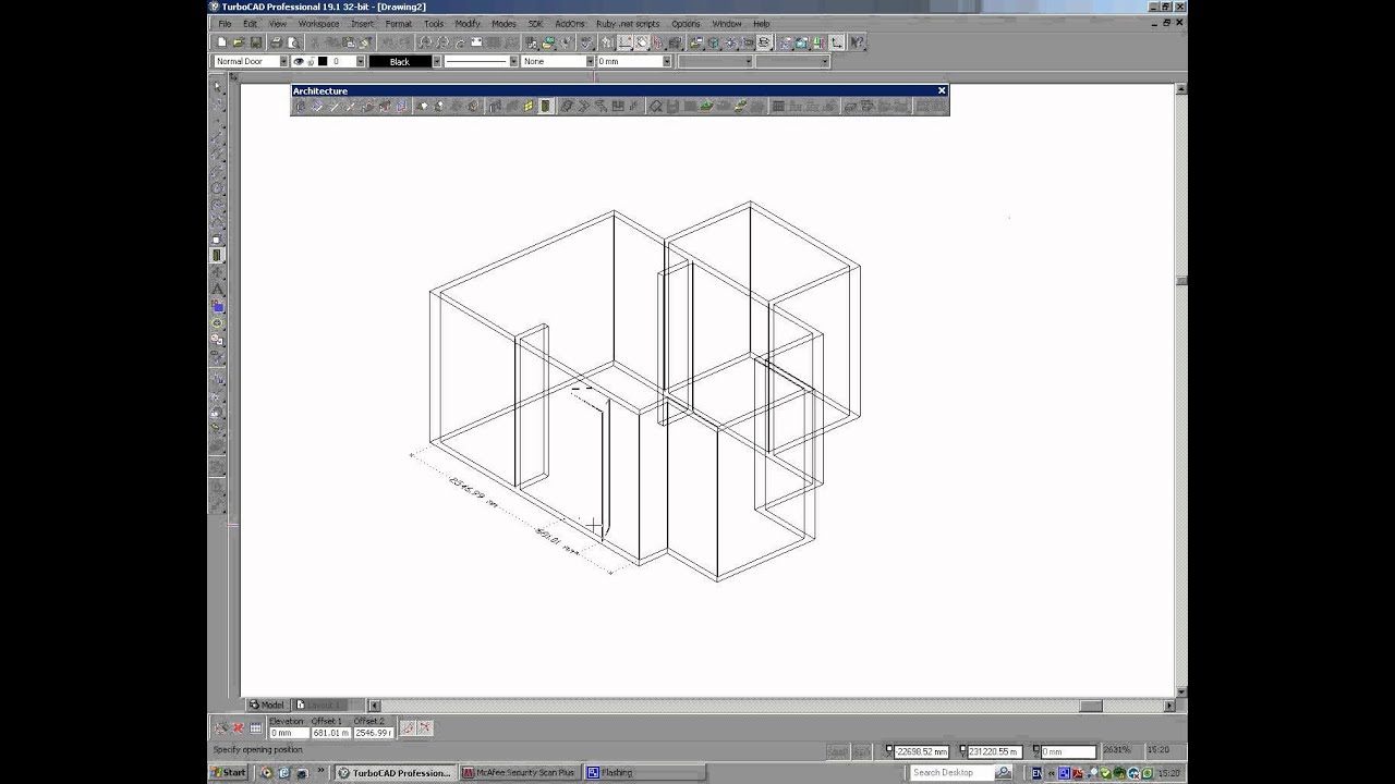 TurboCAD - Architecture - Inserting Doors