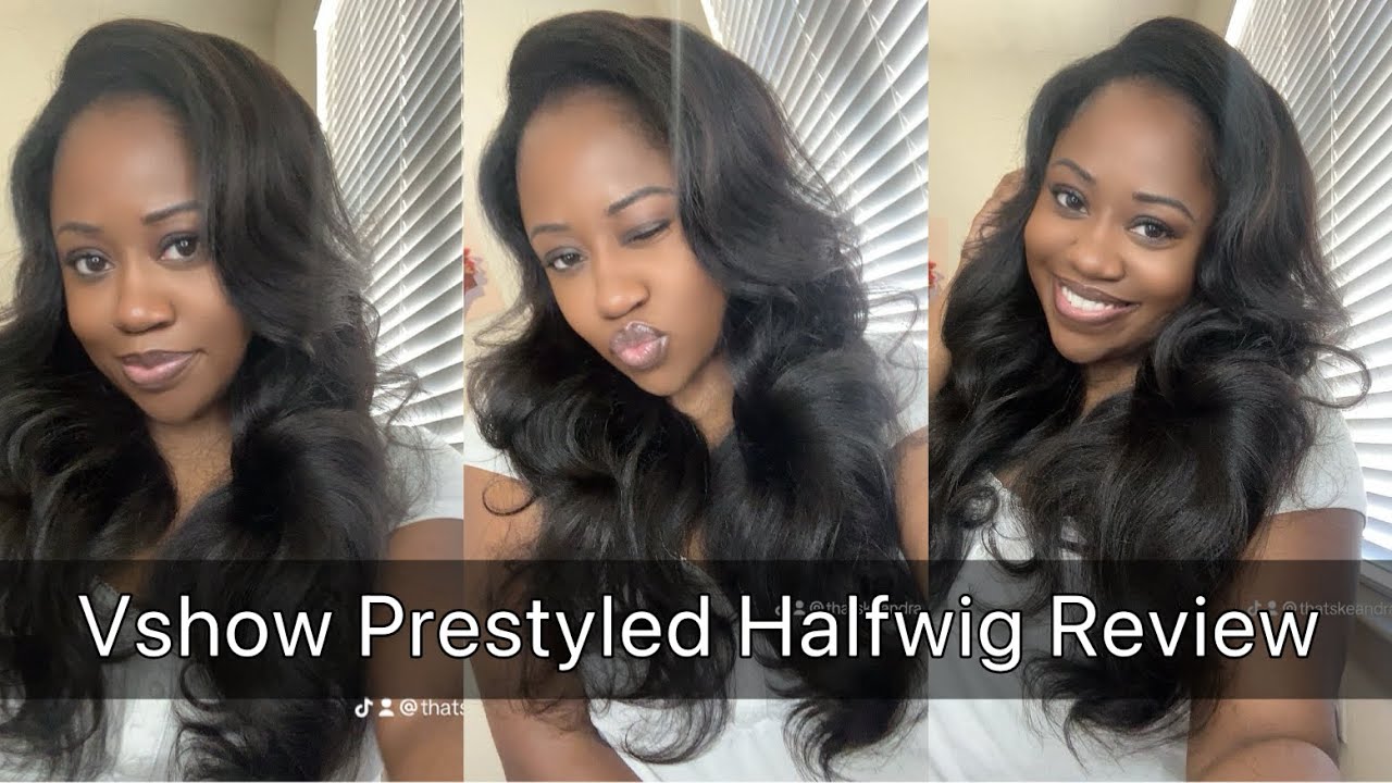 The Best Pre Layered, Pre Curled, Yaki Half Wig | VShow Hair