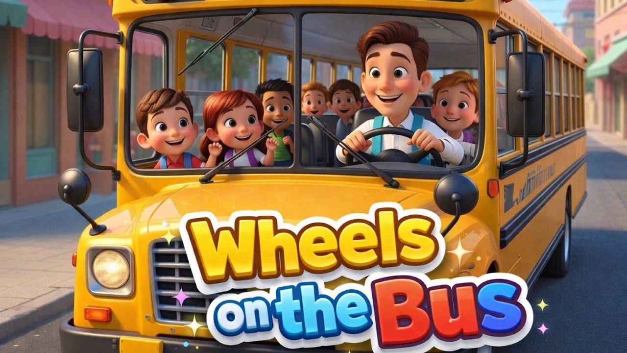 Wheels on the Bus Song 🚍 | Funny Kids Cartoon | Baby Songs & Rhymes # kidsvideo #bacchonkevideo