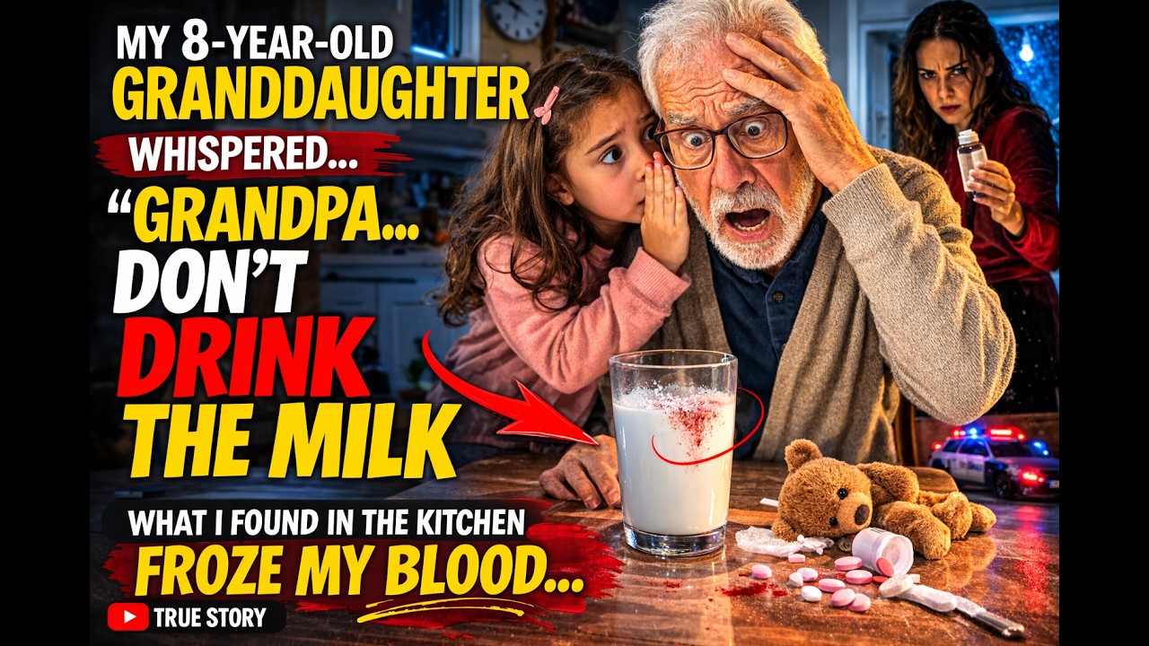 My Granddaughter Woke Me at Midnight and Said “Grandpa Don’t Drink It”… She Was Right 😱