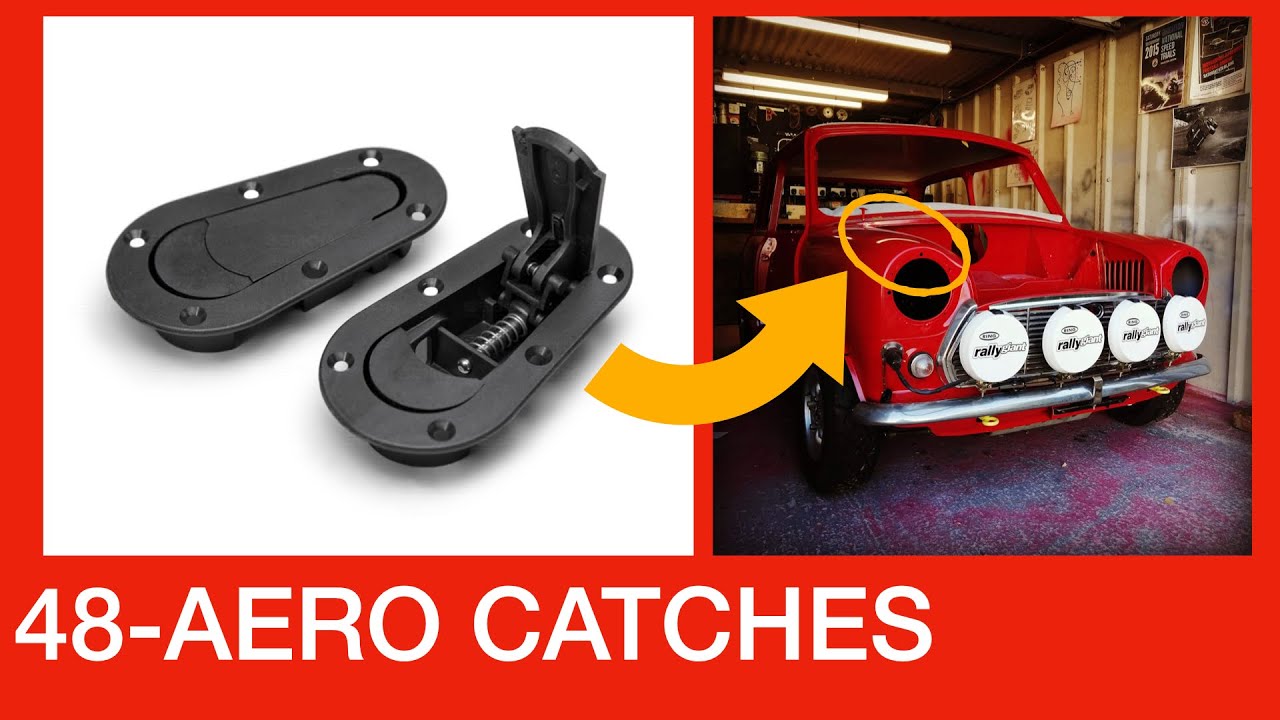 Fitting bonnet pins to a classic mini rally car - mk2 not a Cooper s restoration  episode 48