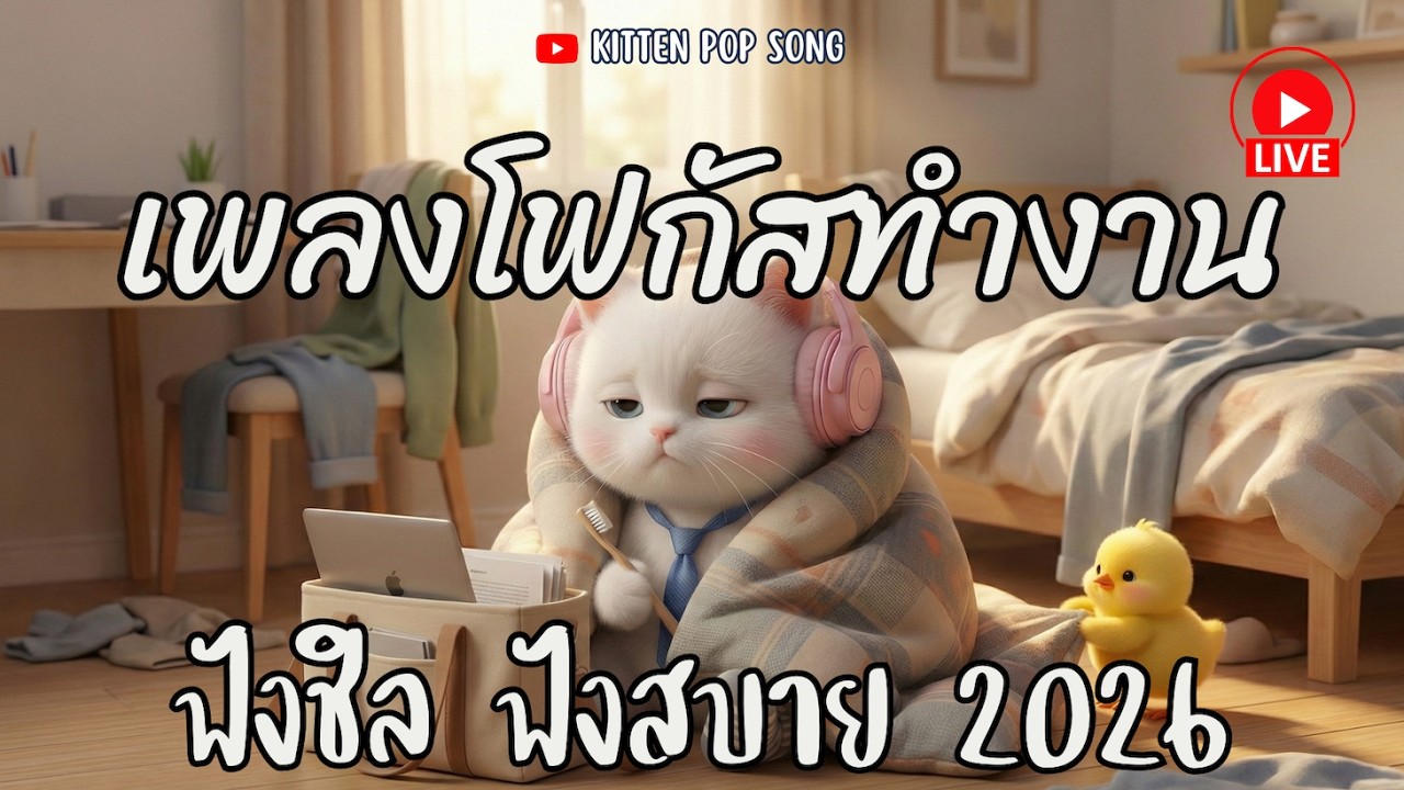 Live 🔴 เจ้าเหมียวชวนฟัง | รวมเพลงเพราะๆ วันแห่งความรัก ฟังทำงาน เปิดร้านกาแฟ ไม่มีโฆษณา 2026