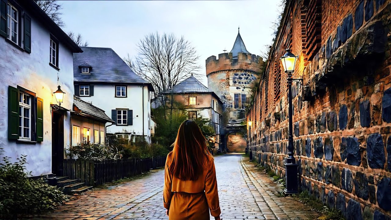 Quiet Old Town in Germany 🇩🇪 | Dormagen-Zons 4K Walking Tour
