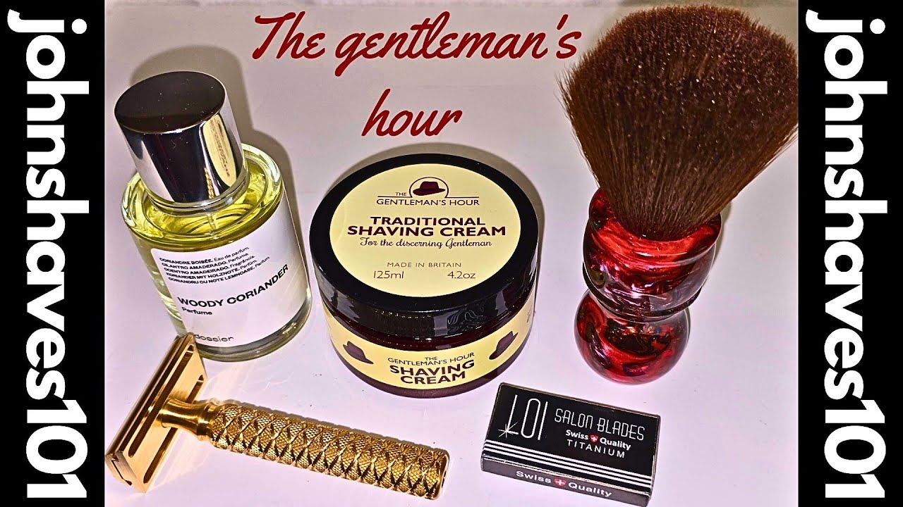 The gentleman's hour shave cream: Rocnel Elite Razor. 