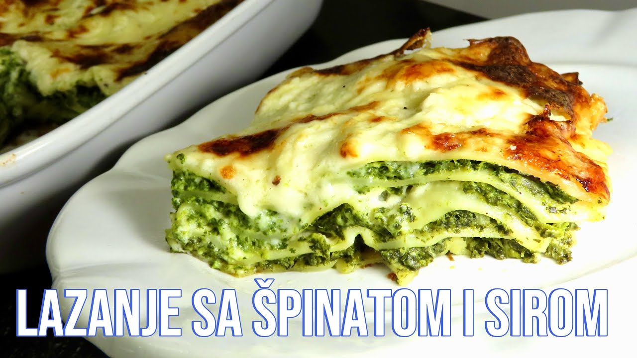 Лазанья со шпинатом и сыром