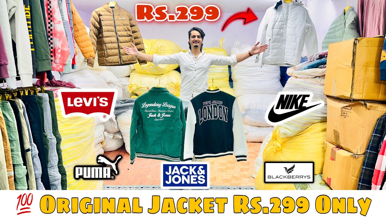 Winter Clothes Sale 90% off 😱 Jacket Rs.299 💯 Original Branded Clothes Export Surplus Store Articles