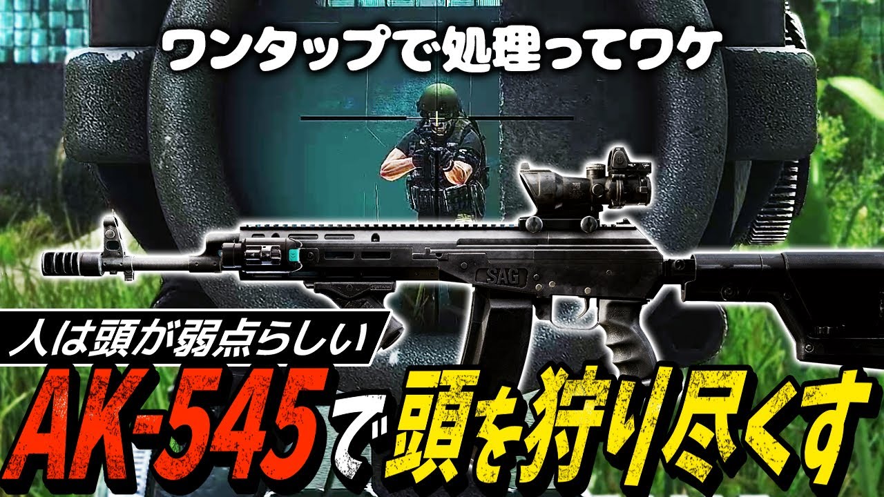 【タルコフ】ワンタップキルの快感！高性能AK-545で猛者パーティーを連続ヘッドショットで壊滅【ゆっくり実況】