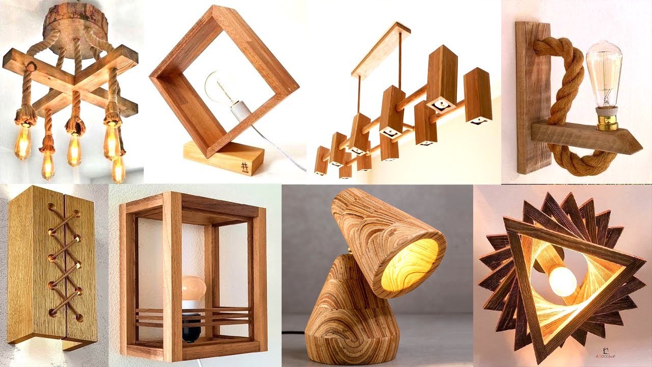 Более 100 идей деревянных светильников