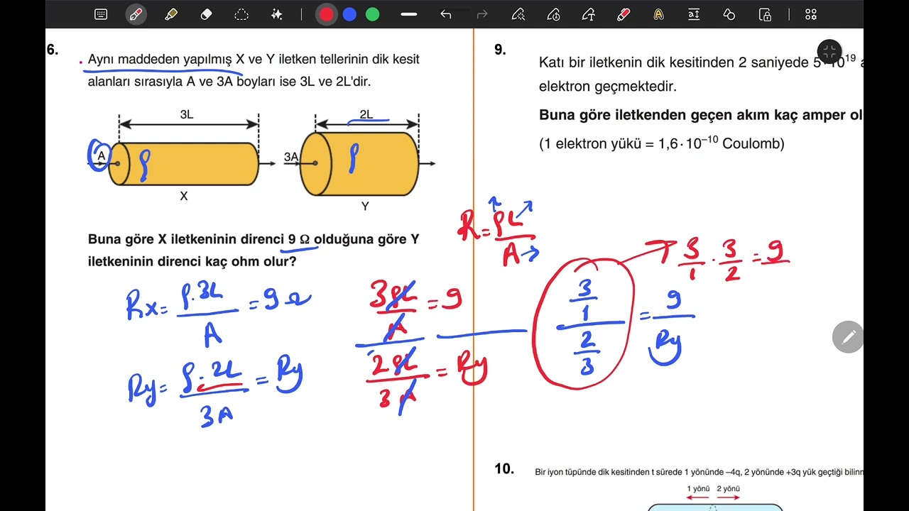 10.SINIF BASİT ELEKTRİK DEVRELERİ 1.HAFTA KONU TAMAMLAMA TESTİ 