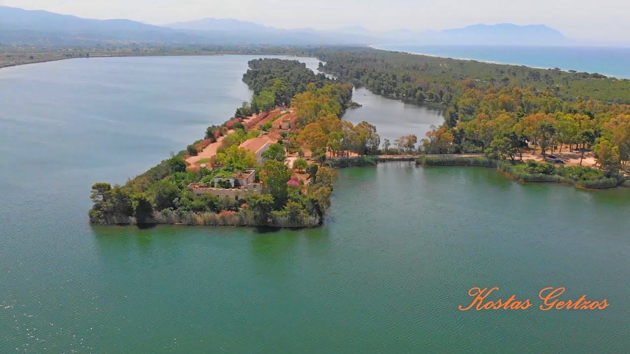 ΛΙΜΝΗ ΚΑΪΑΦΑ ΑΠΟ ΨΗΛΑ, ΗΛΕΙΑ. KAIAFAS LAKE AERIAL VIEW, ILIA, GREECE.