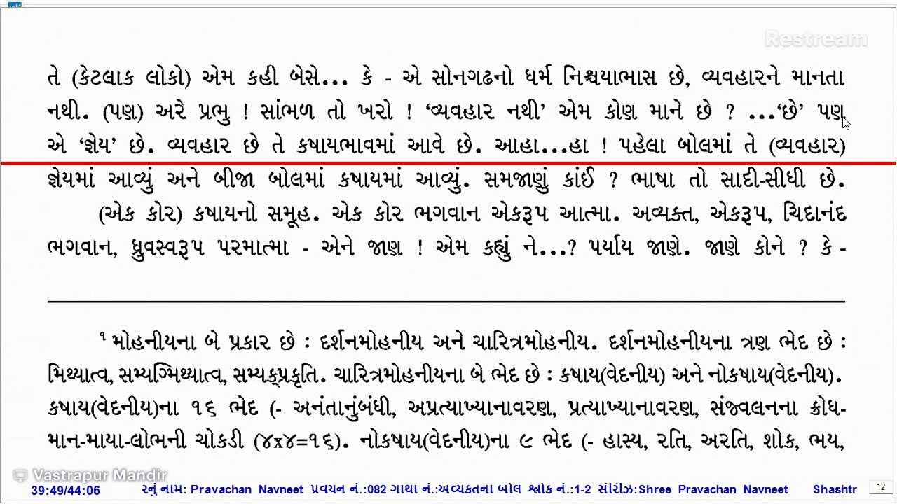 082 SHREE PRAVACHAN NAVNEET, PUJYA GURUDEV SHREE KANJISWAMI PRAVACHAN – 47 NAY