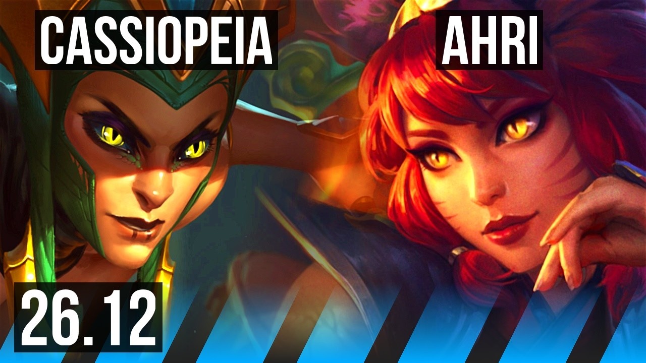 CASSIOPEIA vs AHRI (MID) | 8k gold comeback | KR Challenger | 26.12