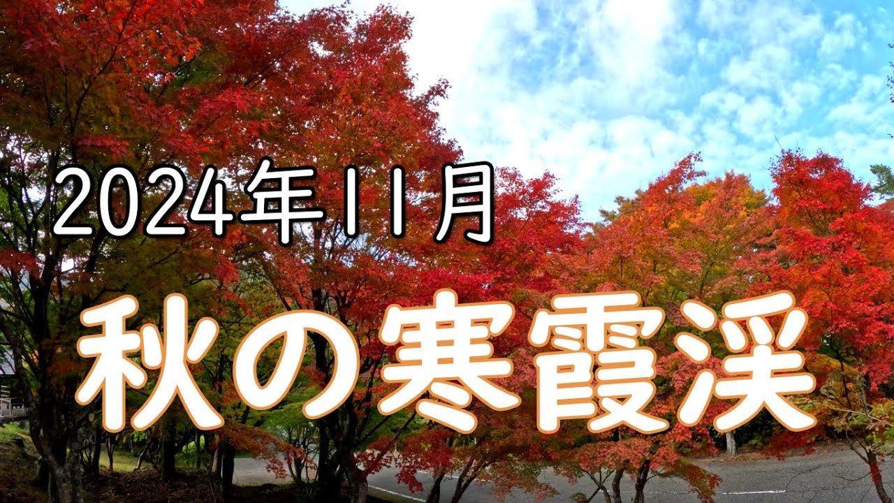 2024年 紅葉シーズン　秋の寒霞渓