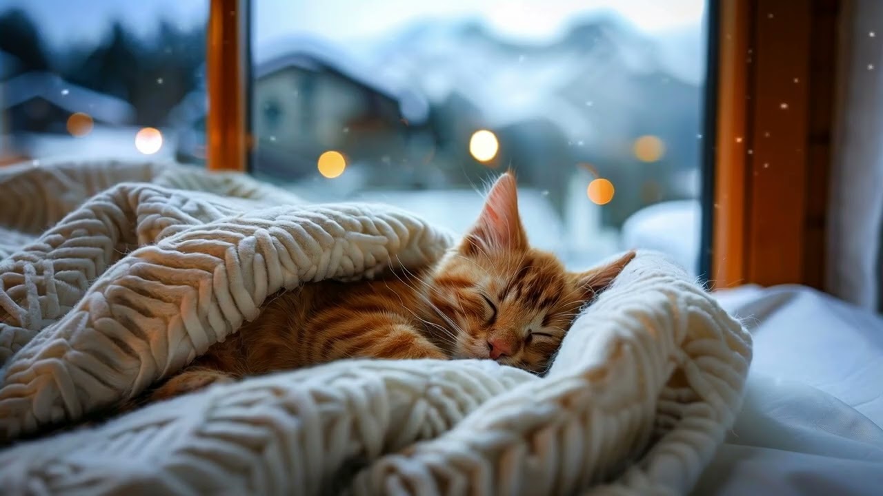 5 Hours of Cat Sleep Music 🐾 Cozy Nest Music Box for Feline Sleep | Mellow Cat Dreams