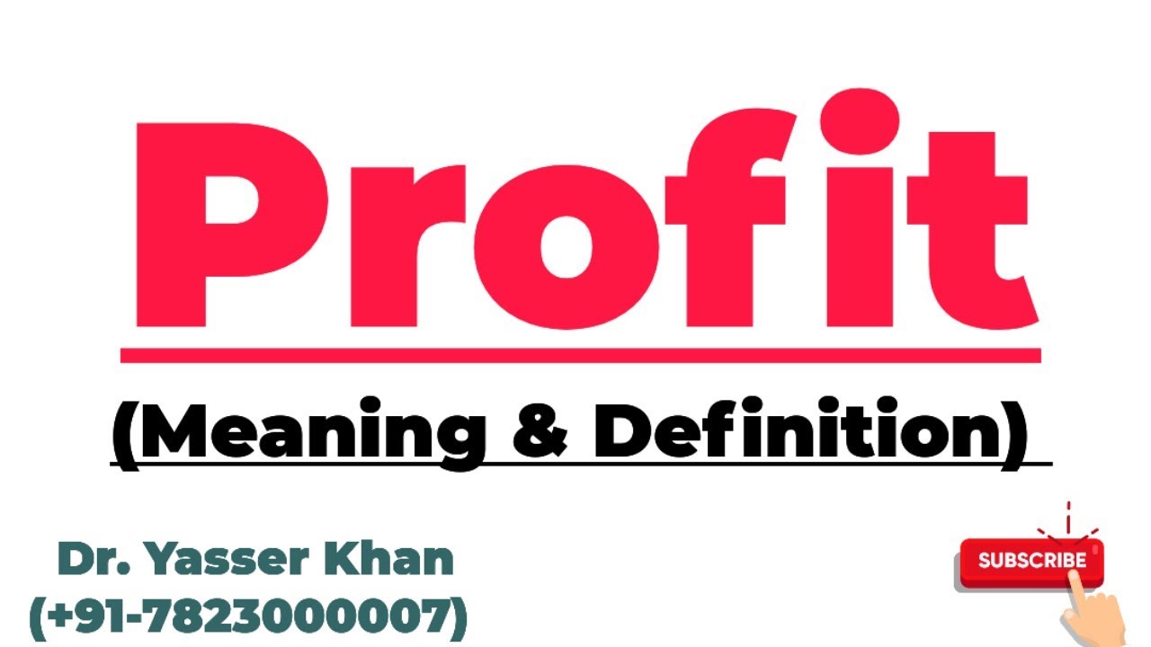 Profit | Meaning Of Profit | Definition Of Profit | Theory Of Profit | Economics | Microeconomics
