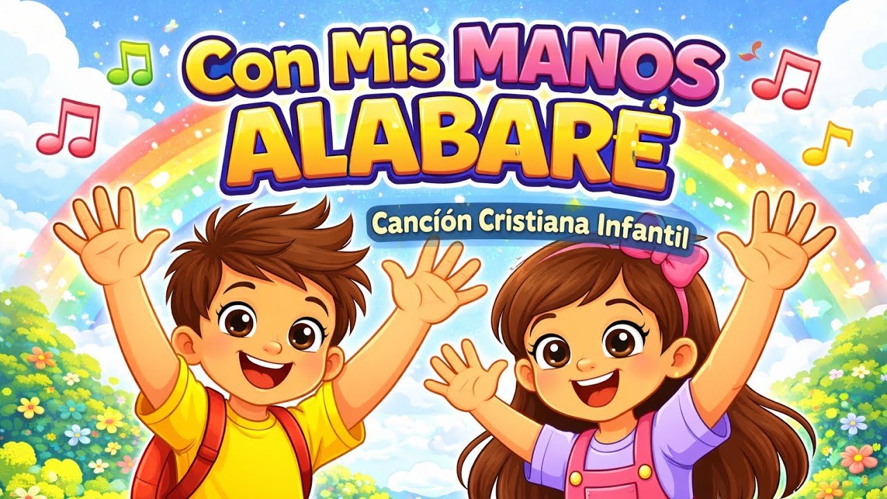 Con Mis Manos Alabar&eacute; 🙌 Canci&oacute;n Cristiana para Ni&ntilde;os | Daviel y Eslainy
