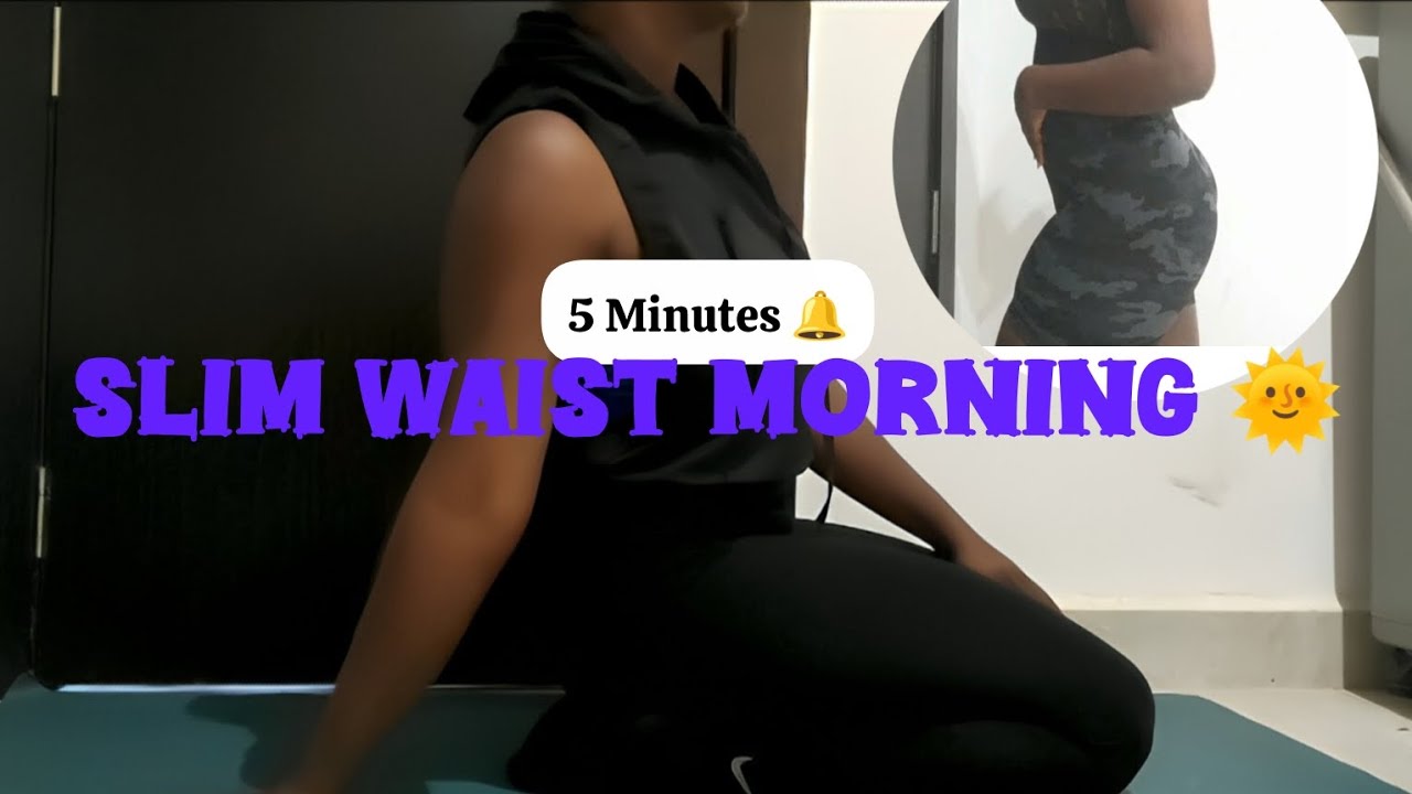 5 Min Morning Stretch for Flat Tummy & Slim Waist 💫