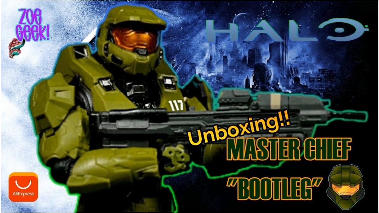 Master Chief Bootleg de $300 pesitos de AlieExpress Unboxing 1000 Toys Reseña en Español