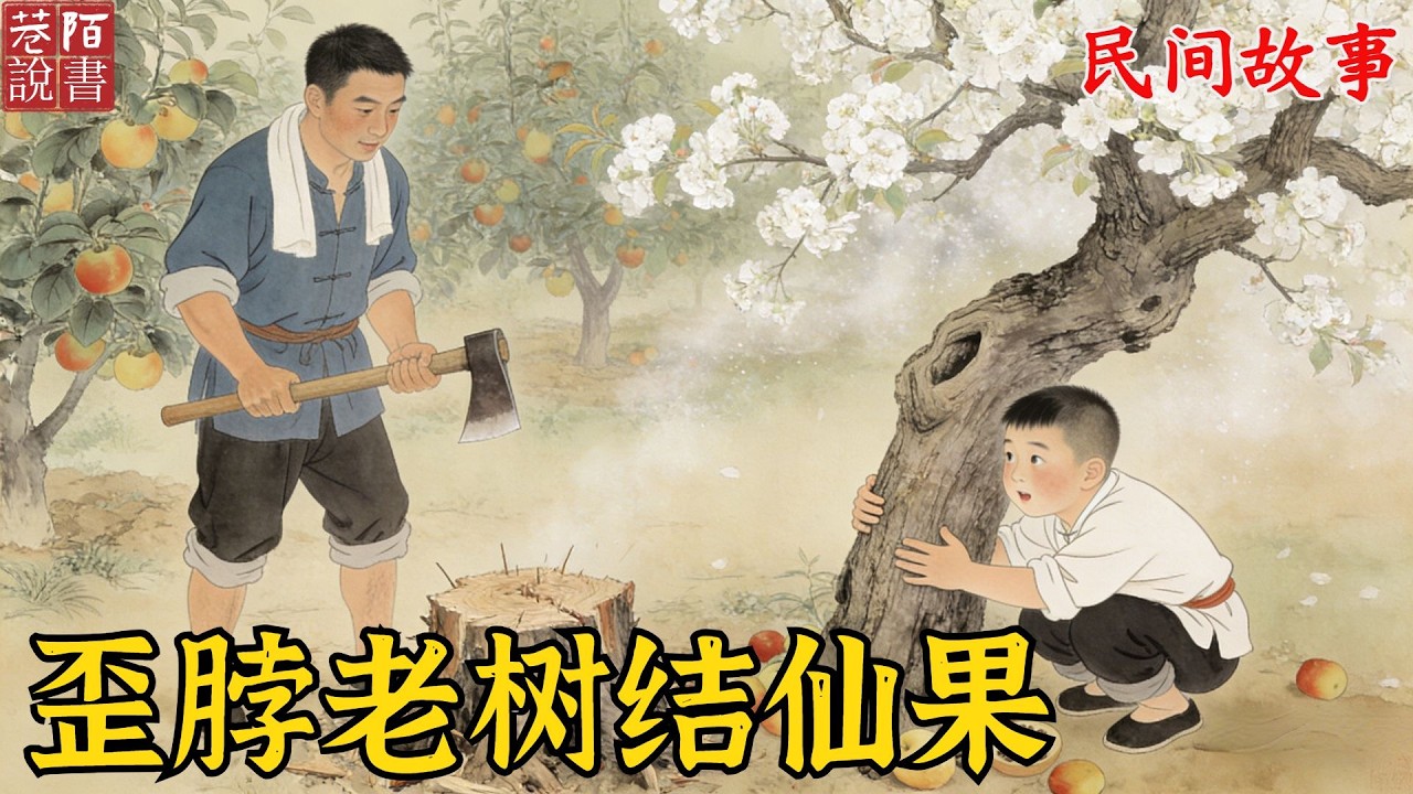 兄弟分果園，大哥砍光佳果樹，只留給憨弟弟一棵不結果的歪脖老樹。弟弟不舍得砍，誰知次年老樹開花，其香可傳十裏，結出的果子能入藥！【巷陌說書人】#奇聞#故事#民間故事#故事頻道#睡前故事