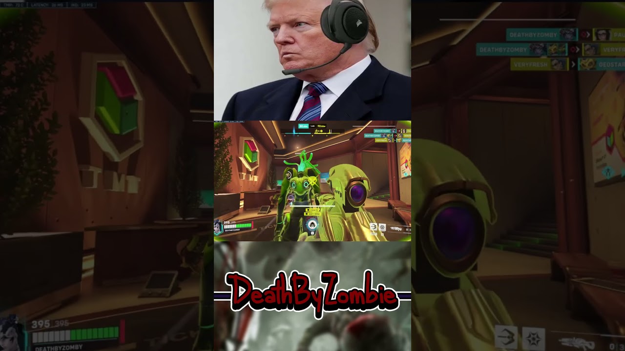 DONALD TRUMP PLAYS OVERWATCH? (I got bored so i made this 😂) #overwatch2 #overwatchfunny #trump