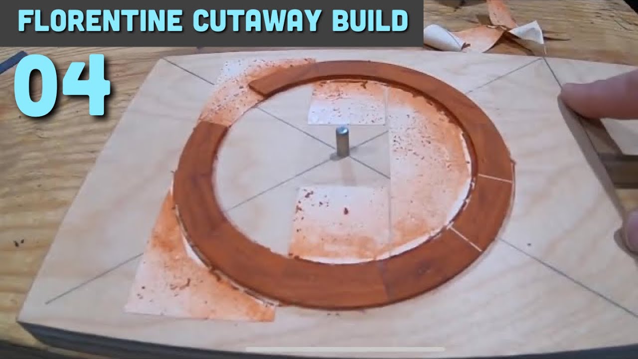 Making a segmented rosette // Florentine Cutaway Guitar Build part 4