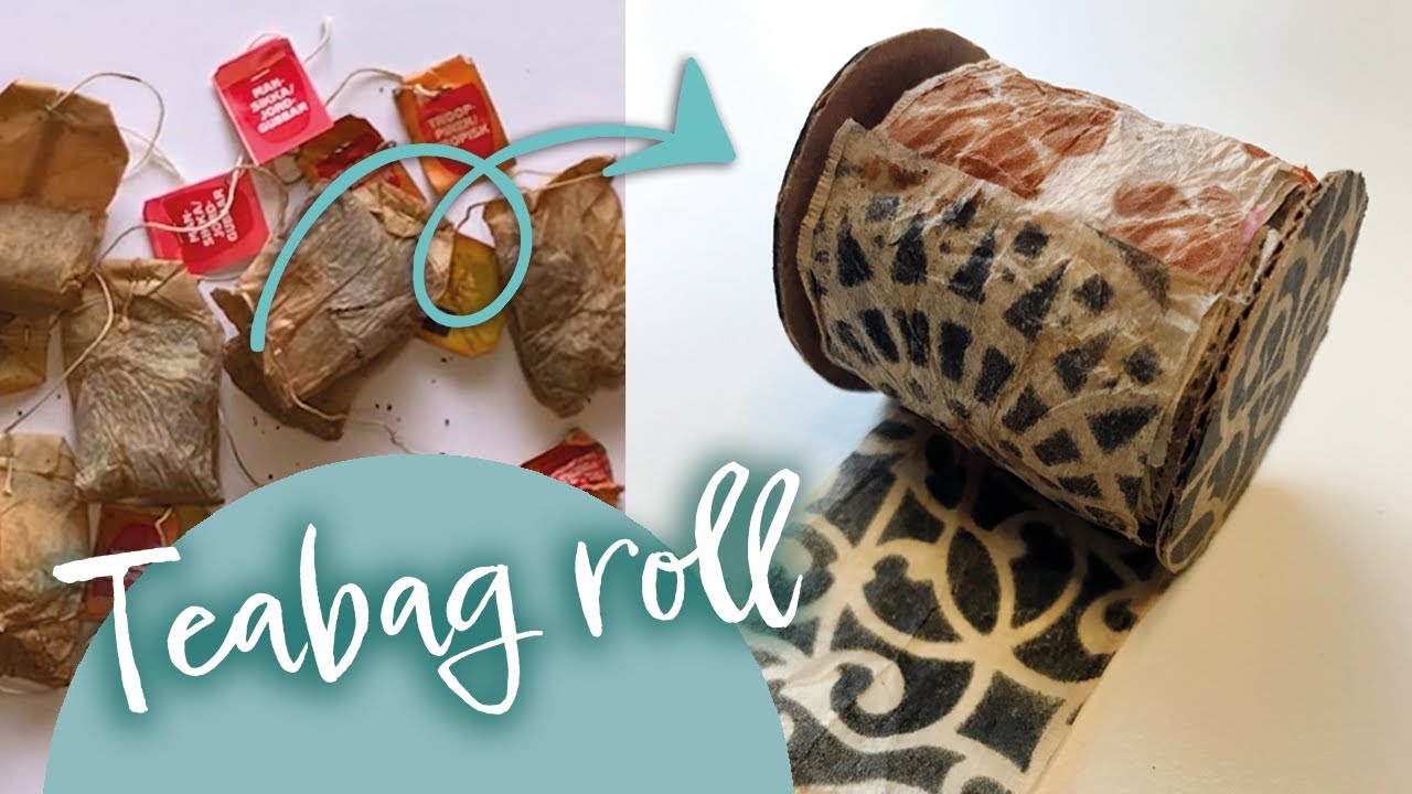 Teabag roll tutorial for ephemera making