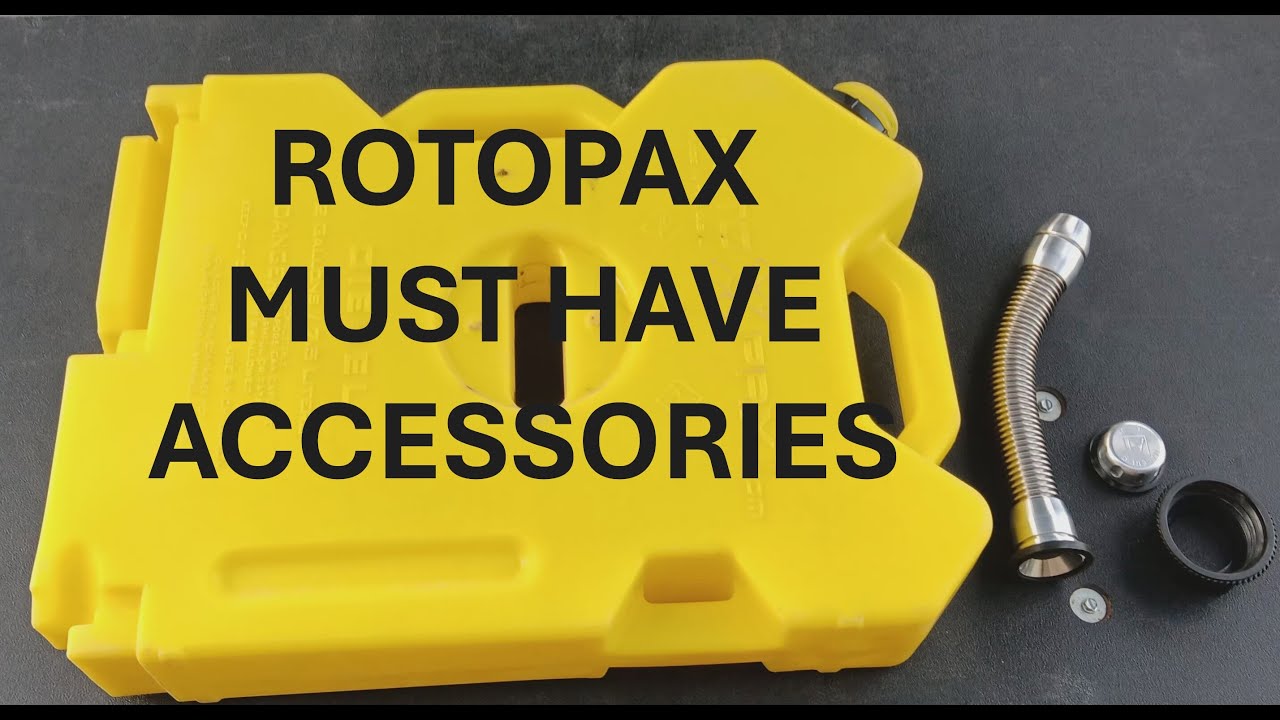 Rotopax must have accessories to keep fuel from spilling or leaking!
